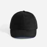 Бейсболка LONG BEACH, черная с ярко-синим