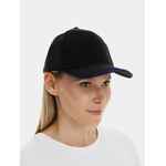 Бейсболка LONG BEACH, черная с ярко-синим