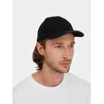 Бейсболка LONG BEACH, черная с ярко-синим