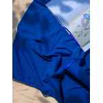 Флисовый плед WARM&PEACE, ярко-синий