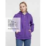 Толстовка на молнии с капюшоном SIVERGA HEAVY 2.0, фиолетовая, размер XS