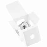 Елочный шар FINERY GLOSS, 8 см, глянцевый серебристый