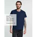 Футболка унисекс ANKARA, темно-синяя, размер XS