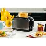 Электрический тостер POSTRE, серебристо-черный