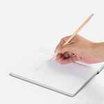 Карандаш простой TRIANGLE с ластиком, неокрашенный