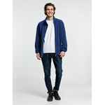 Куртка флисовая унисекс FLISKA, темно-синяя, размер XL/XXL