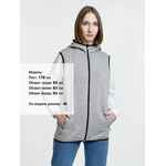 Жилет с капюшоном унисекс GOTLAND, серый, размер S