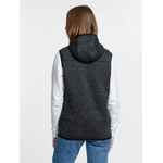 Жилет с капюшоном унисекс GOTLAND, черный, размер S