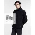 Куртка флисовая унисекс NESSE, черная, размер XS/S