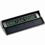 Парковочная визитка LITERA SOLAR, черная