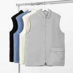 Жилет унисекс OBLAKO, молочно-белый, размер M/L