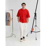 Футболка оверсайз унисекс KOSMOS 2.0, красная, размер M/L