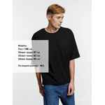 Футболка оверсайз унисекс BASE SPACE, черная, размер XS/S