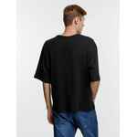 Футболка оверсайз унисекс BASE SPACE, черная, размер XS/S