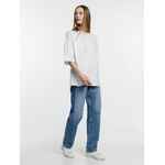 Футболка оверсайз унисекс BASE SPACE, белая, размер XS/S