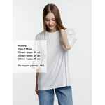 Футболка оверсайз унисекс BASE SPACE, белая, размер XS/S