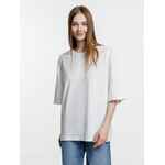 Футболка оверсайз унисекс BASE SPACE, белая, размер XS/S