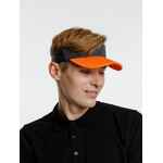 Козырек GRAND SLAM, темно-серый с оранжевым