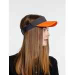 Козырек GRAND SLAM, темно-серый с оранжевым