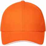 Бейсболка SPIKER, оранжевая с белым