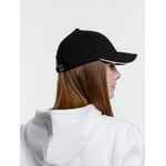 Бейсболка SPIKER, черная с белым