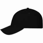 Бейсболка SPIKER, черная с белым