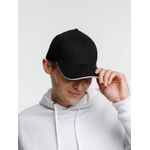 Бейсболка SPIKER, черная с белым