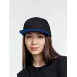 Бейсболка FORESIDE с прямым козырьком, черная с синим