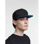 Бейсболка FORESIDE с прямым козырьком, черная с синим