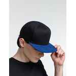 Бейсболка FORESIDE с прямым козырьком, черная с синим