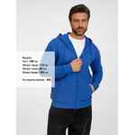 Толстовка унисекс CARTER, ярко-синяя (ROYAL), размер XS