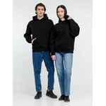 Худи оверсайз унисекс GO EASY, черное, размер S