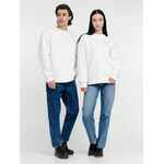 Свитшот оверсайз унисекс TRUE SELF, молочно-белый, размер M