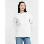 Свитшот оверсайз унисекс TRUE SELF, молочно-белый, размер M