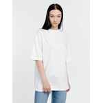 Футболка оверсайз унисекс BIG HAUL, молочно-белая, размер S