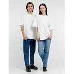 Футболка оверсайз унисекс BIG HAUL, молочно-белая, размер S