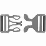 Застежка-пряжка FIBBIA, серая