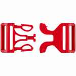 Застежка-пряжка FIBBIA, красная