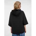 Футболка оверсайз унисекс с капюшоном NEOFIT, черная, размер XS/S