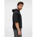 Футболка оверсайз унисекс с капюшоном NEOFIT, черная, размер XS/S