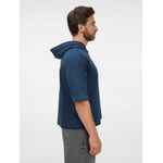 Футболка оверсайз унисекс с капюшоном NEOFIT, темно-синяя, размер XS/S