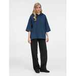 Футболка оверсайз унисекс с капюшоном NEOFIT, темно-синяя, размер XS/S