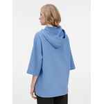 Футболка оверсайз унисекс с капюшоном NEOFIT, синяя, размер XS/S