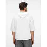 Футболка оверсайз унисекс с капюшоном NEOFIT, молочно-белая, размер XS/S