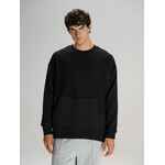 Свитшот оверсайз унисекс VOZDUH, черный, размер XS/S