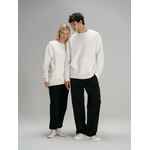 Свитшот оверсайз унисекс VOZDUH, молочно-белый, размер XS/S