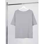 Футболка оверсайз унисекс VOZDUH, светло-серая, размер XS/S