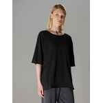 Футболка оверсайз унисекс VOZDUH, черная, размер XS/S