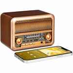 BLUETOOTH-колонка с радио BEATNIK, коричневая