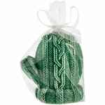 Свеча KNITEAM, варежка, зеленая